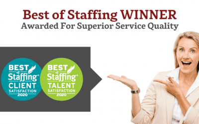 Bonney Staffing Wins ClearlyRated’s 2020 Best of Staffing Client and Talent Awards for Service Excellence