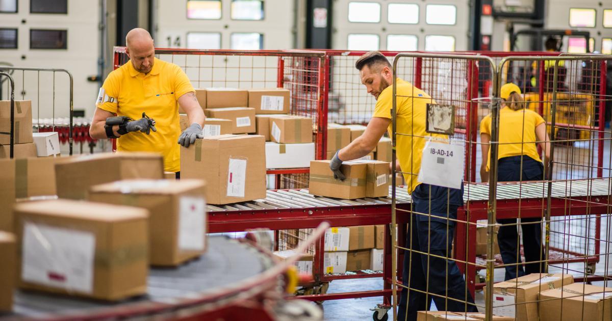 conveyor line workers