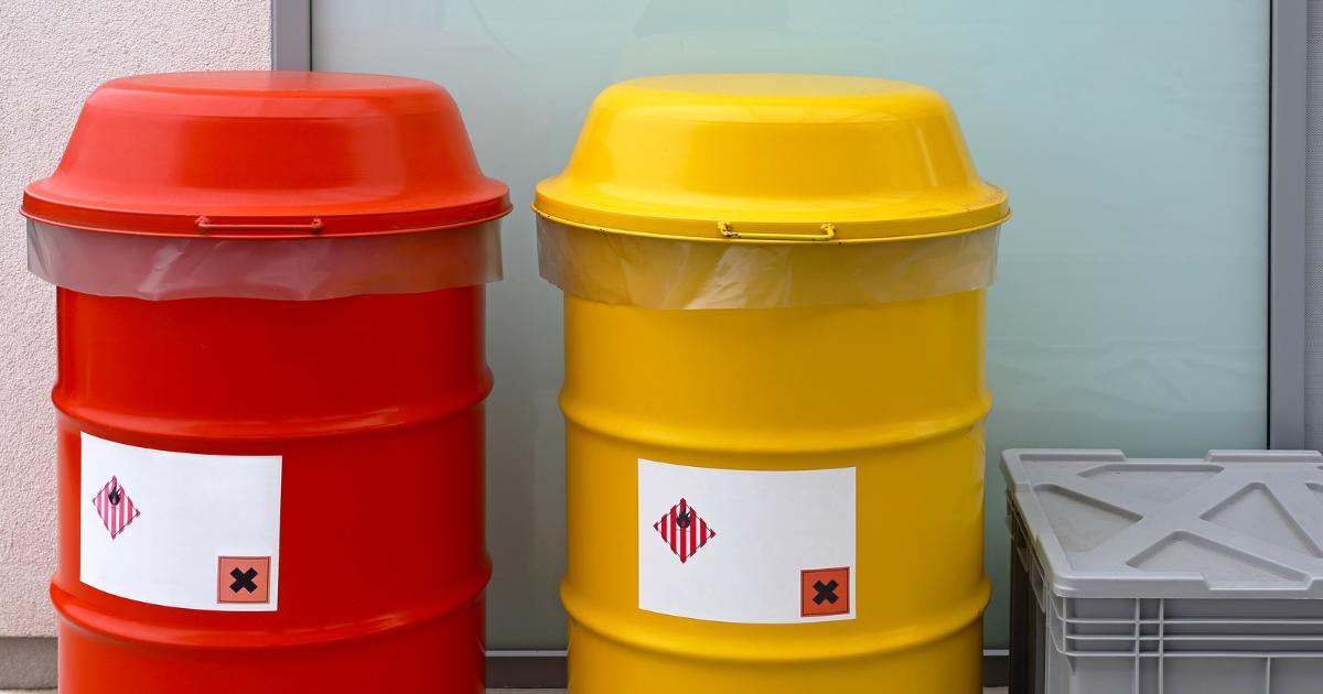 hazardous material bins